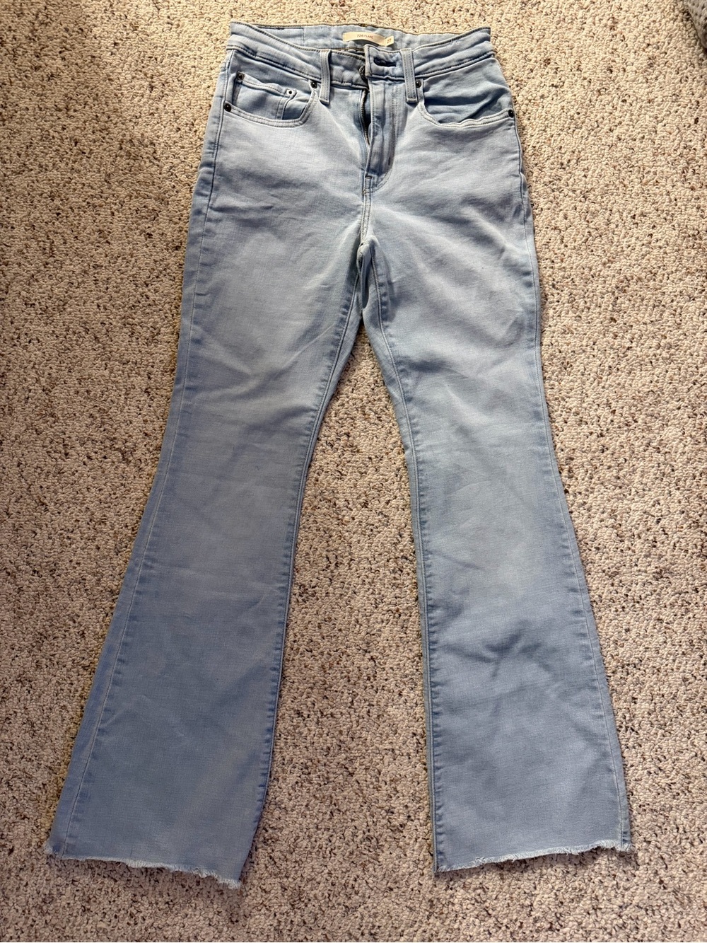 Levi's Light Blue Women's High-Rise Flare Jeans